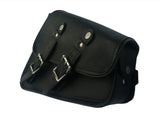 Premium Naked Leather Solo Swing Arm / Hardtail Bag Left Side