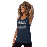 PAIN Is Just WEAKNESS Leaving The Body Unisex Tank Top