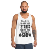 The Real Workout Unisex Tank Top