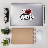 I Heart Haters Stickers