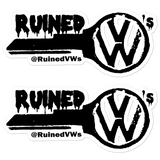 Ruined VW's Key Stickers