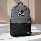 I Heart JDM Embroidered Champion Backpack