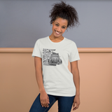 Girl Pumping Gas in Bug Unisex T-Shirt