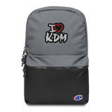 I Heart KDM Embroidered Champion Backpack