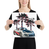 Boxster On The Beach Poster