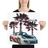 Boxster On The Beach Poster