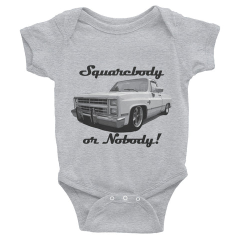 Squarebody or Nobody! Infant Bodysuit