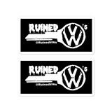 Ruined VW's Key Black Stickers