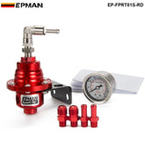 EPMAN Adjustable Fuel Pressure Regulator FPR +Liquid Gauge