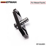 1PC Black Turbo Fuel Rail Delivery Regulator Adapter For Regulator fit for Nissan/Toyota EP-OL6351 (1PC)